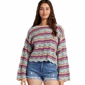 Roxy Multicolor Striped Sweater Women’s Medium